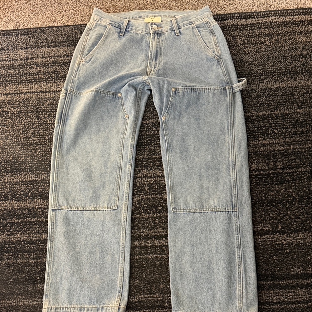 YoungLA Men's Relaxed Jeans - Light Blue
